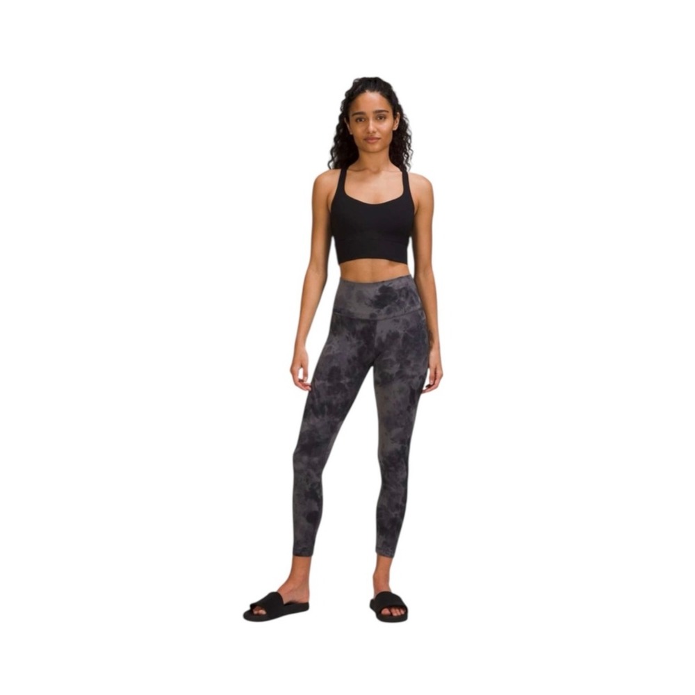 Lululemon Align High Rise Leggings 4 Grey Diamond Dye Yoga Pants Marble Tie Dye